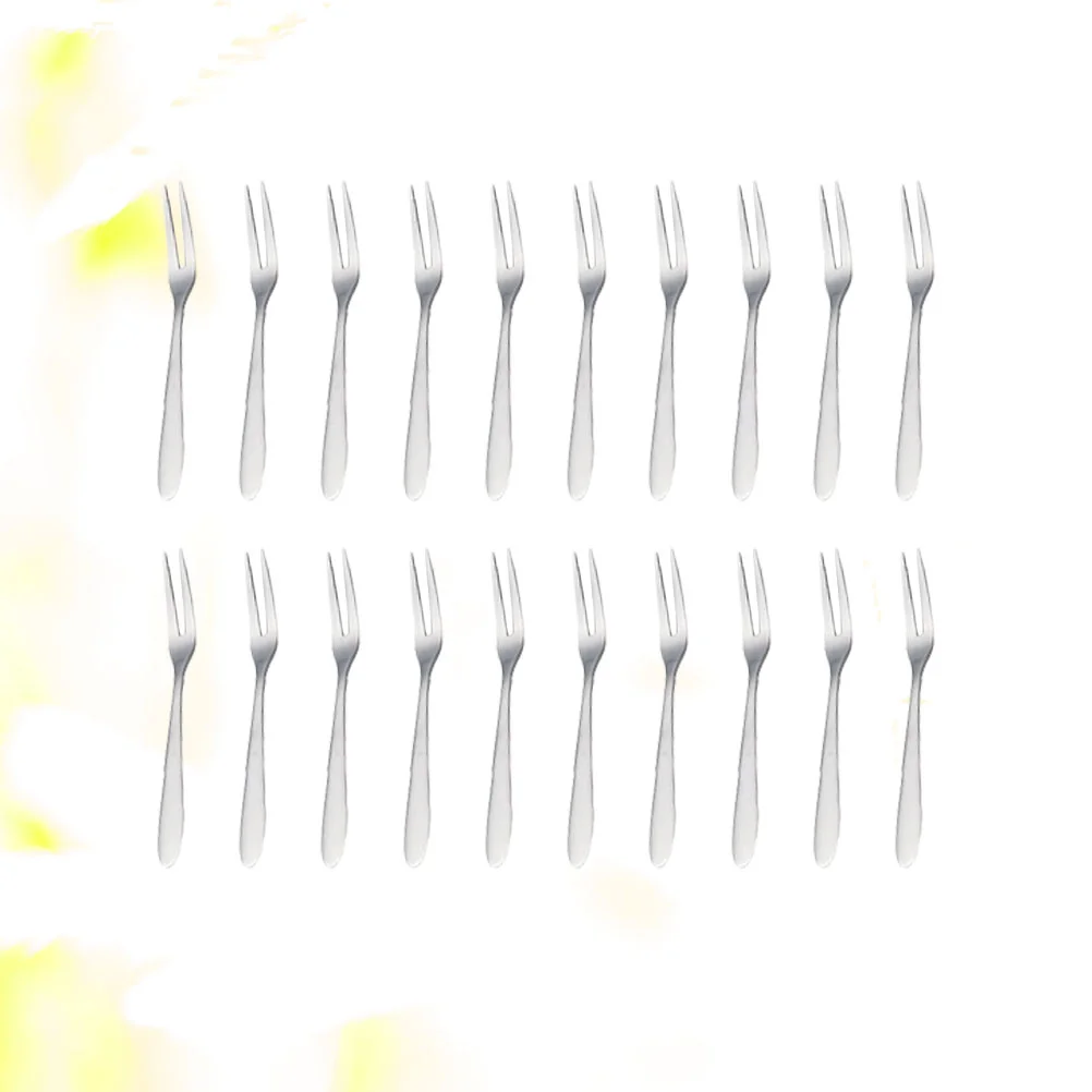 

Forks Stainless Steel Table Silverware Tasting Fruit Mini Escargot Serving Tine Fork Appetizer Prong Dinner