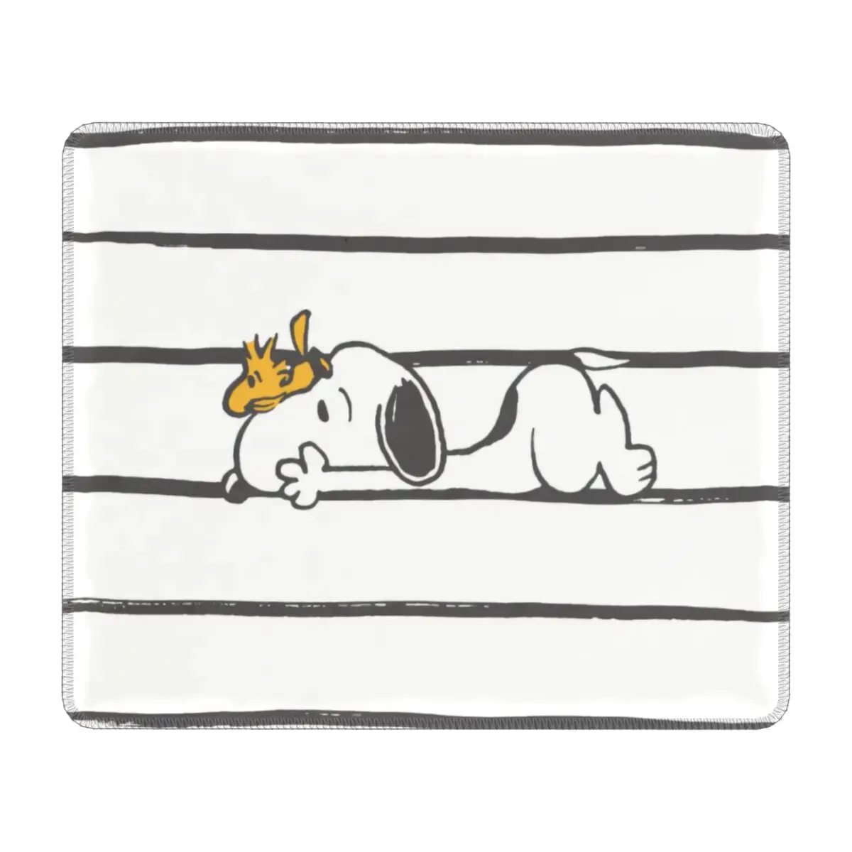 Пользовательский игровой коврик для мыши Snoopys Dog с аниме Нескользящий Резиновый