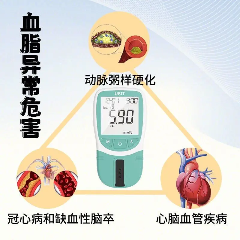 Домашний липидный детектор крови Urit общий уровень холестерина триглицерид