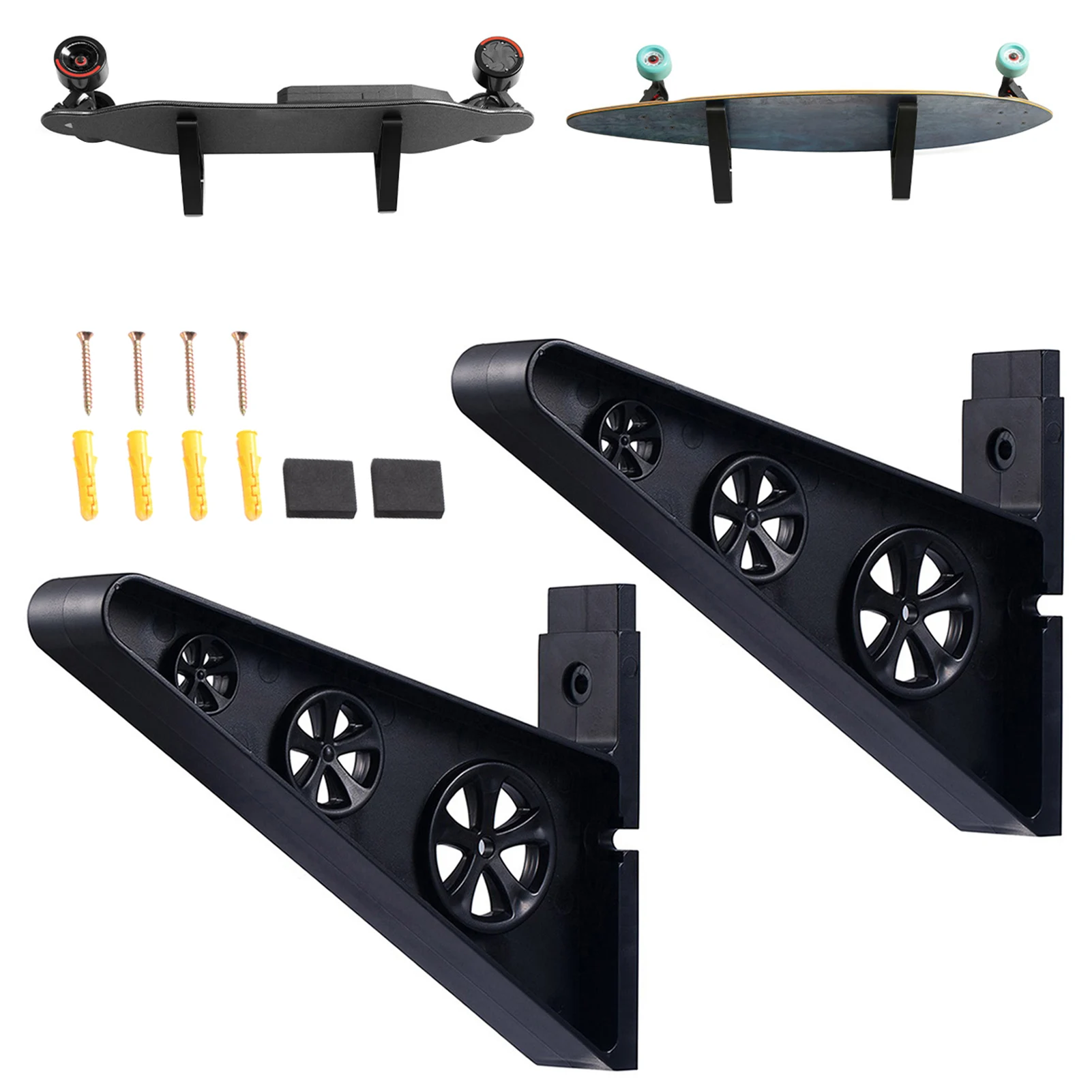 Skateboard Wall Mount Rack 25kg Load-bearing Skateboard Display Rack Skateboard Wall Mount Rack Board Display Wall Holder