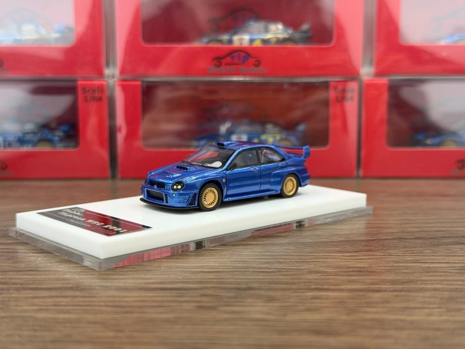 Фото Готовые акции Vip 1:64 Impreza WRC Коллекция из смолы Подарочная масштабная модель автомобиля №3