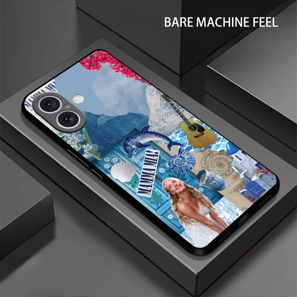 M-Mam-ma M-MIA moviES Phone Case For iPhone 16 15 14 13 12 11 X XR XS 8 Plus Mini Pro Max Soft black Shockproof Cover