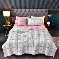 summer comforters bed plaid quilt duvets bedspread on the bed double blanket comforter air conditioning childrens adults quilt