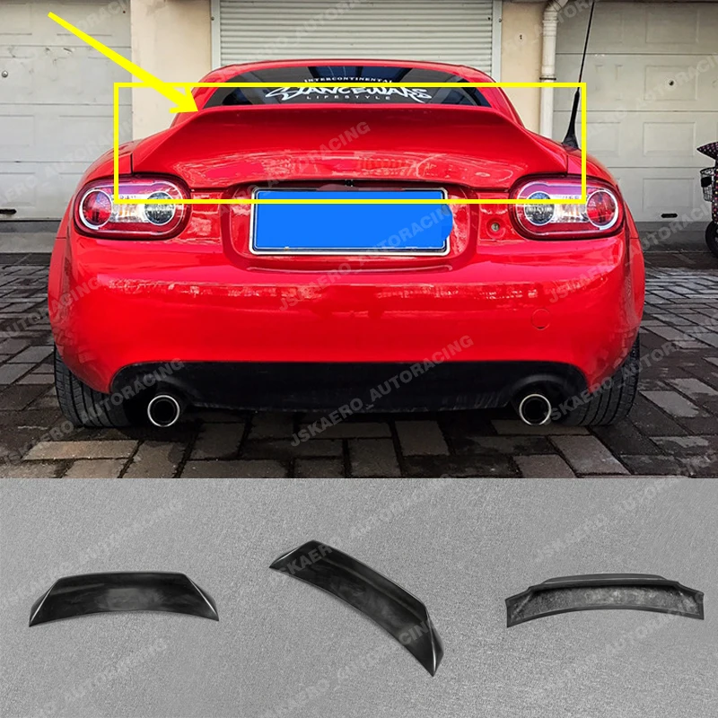 Фото Комплекты обвесов для Mazda MX5 Hard Top NC NCEC Miata: задний спойлер/антикрыло из FRP, неокрашенный №1