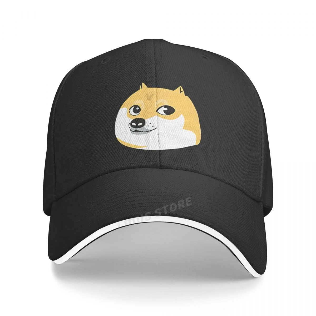 

New Cartoon Doge Cotton Baseball Cap Lovely Animals Caps Men Women Akita Dog Pattern Hat Outdoor Sun Hat Adjustable Sports C