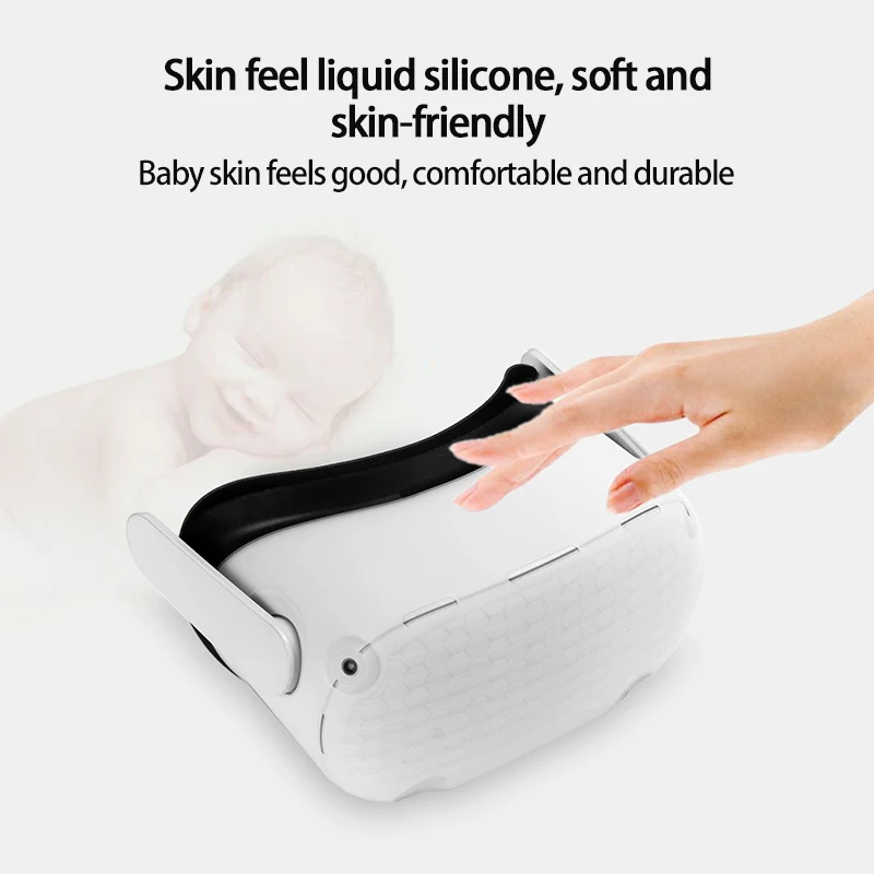 

Vr Headset Black Prevents Light Leakage Safe Hygienic No Irritation. Anti-scratch For Oculus Quest 2 Vr Silicone Case Silicone
