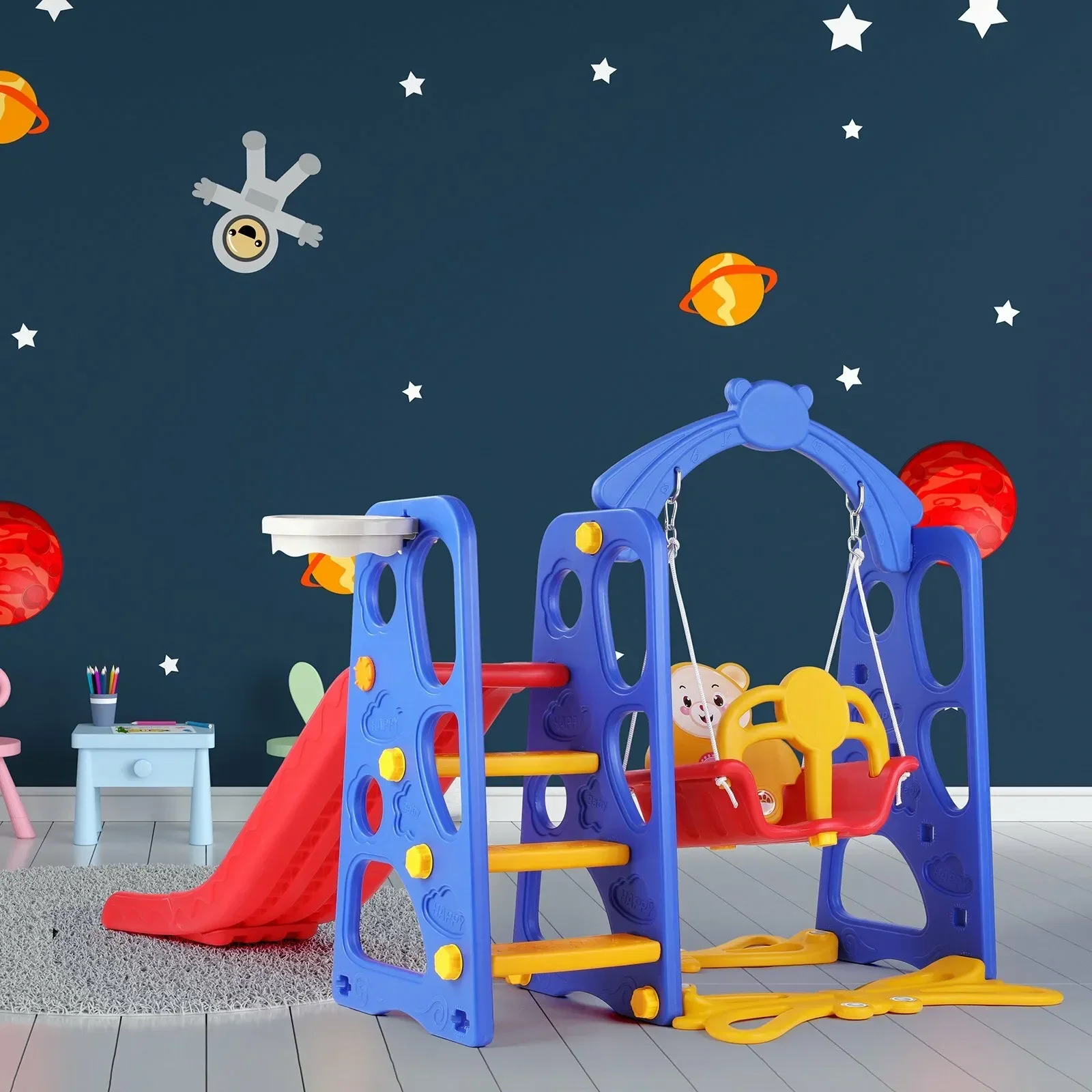 Фото =Выберите Toboggan Et Balançoire 4 En1 Pour Tout-petits №4