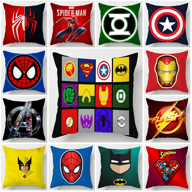 

Super Hero Hulk Pillows Case Birthday Party Supplies Spiderman Sofa Pillow Home Wedding Decoration Par Pillow Personalized Gift