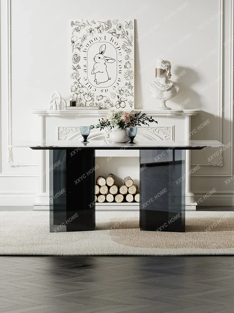 Jue Shi Baiyan современный обеденный стол роскошные прямоугольные домашние обеденные