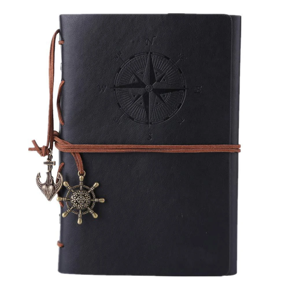 

A7 Leather Writing Journal, Refillable Travelers Notebook, Men & Women Leather Journals to Write in, Best Gifts for Girls Boys