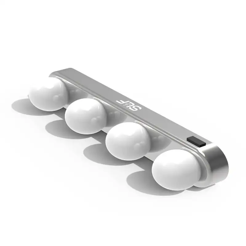 

Mirror Bar, 4-Bulb Battery-Powered Vanity Light Bar