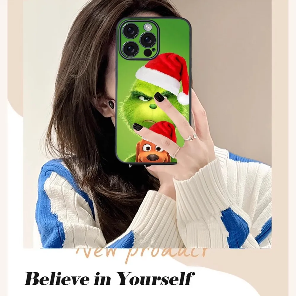Фото Christmas T-The G-GrinC-chs-S Phone Case For iPhone 16 15 14 13 12 11 PRO MAX PLUS Mini TPU Soft to Skin-friendly case №3