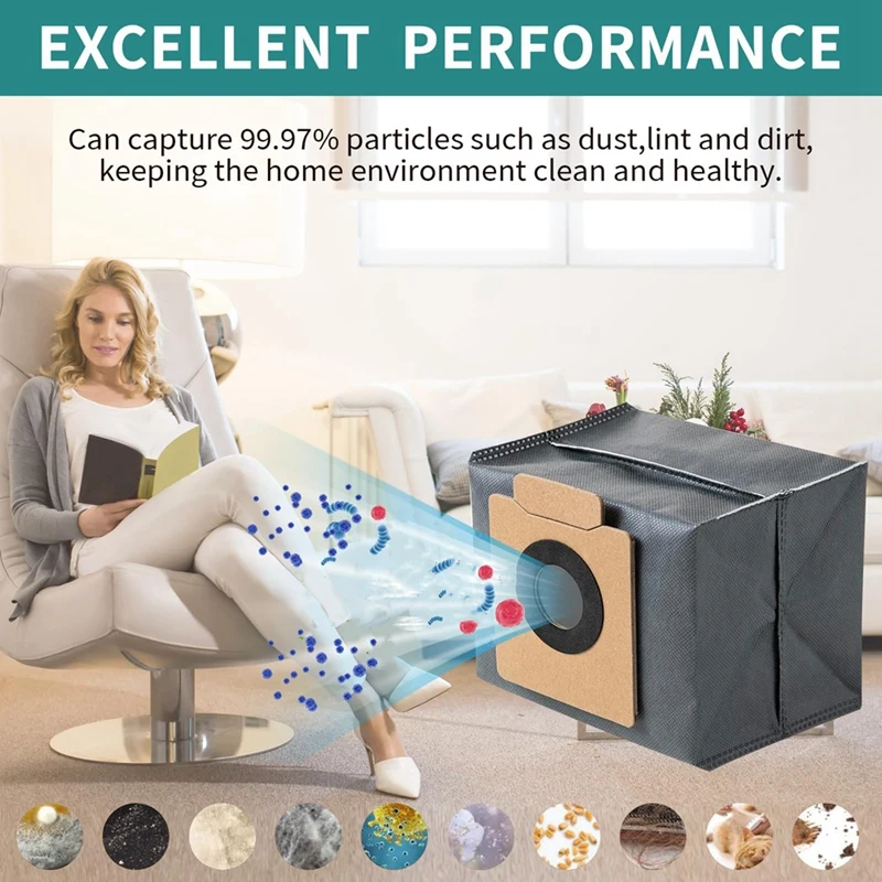 8 шт. мешки для пыли Eufy Clean X8 Pro самоопорожняя станция робот-пылесос запасные части