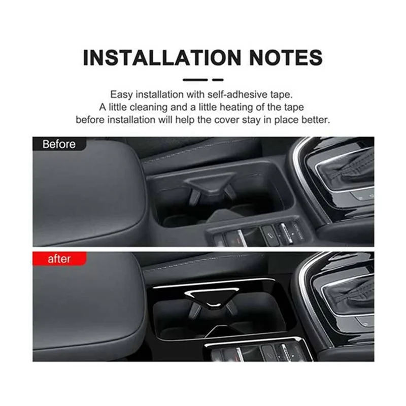 Автомобильная глянцевая черная центральная консоль держатель для чашки с водой