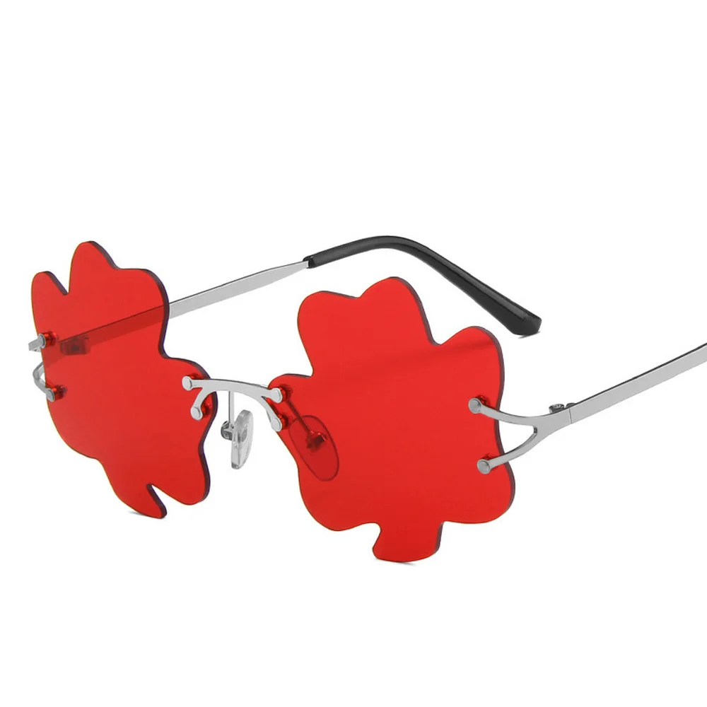 

New Arrived Irregular Sunglasses for Women Unique Rimless Metal Clouds Shape Sunglasses Female Prom Party Gafas Shades UV400