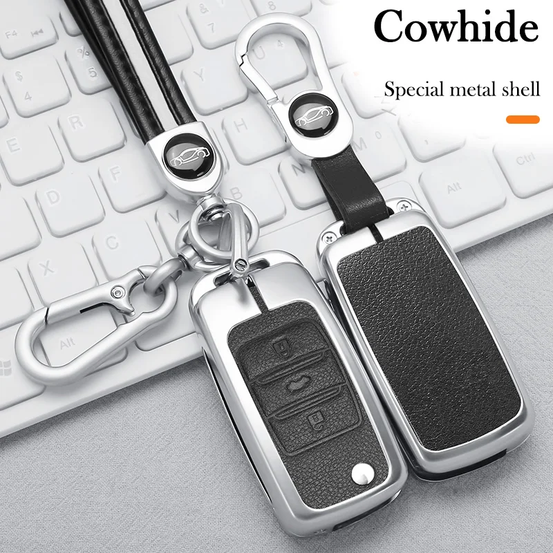 

Car Flip Key Cover Case for Changan CS75 Eado CS35 Raeton CS15 V3 V5 V7 Auto Key Shell Bag Holder Accessories