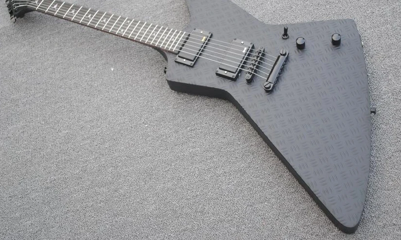 Пользовательский магазин MX 250 матовая черная электрическая гитара с