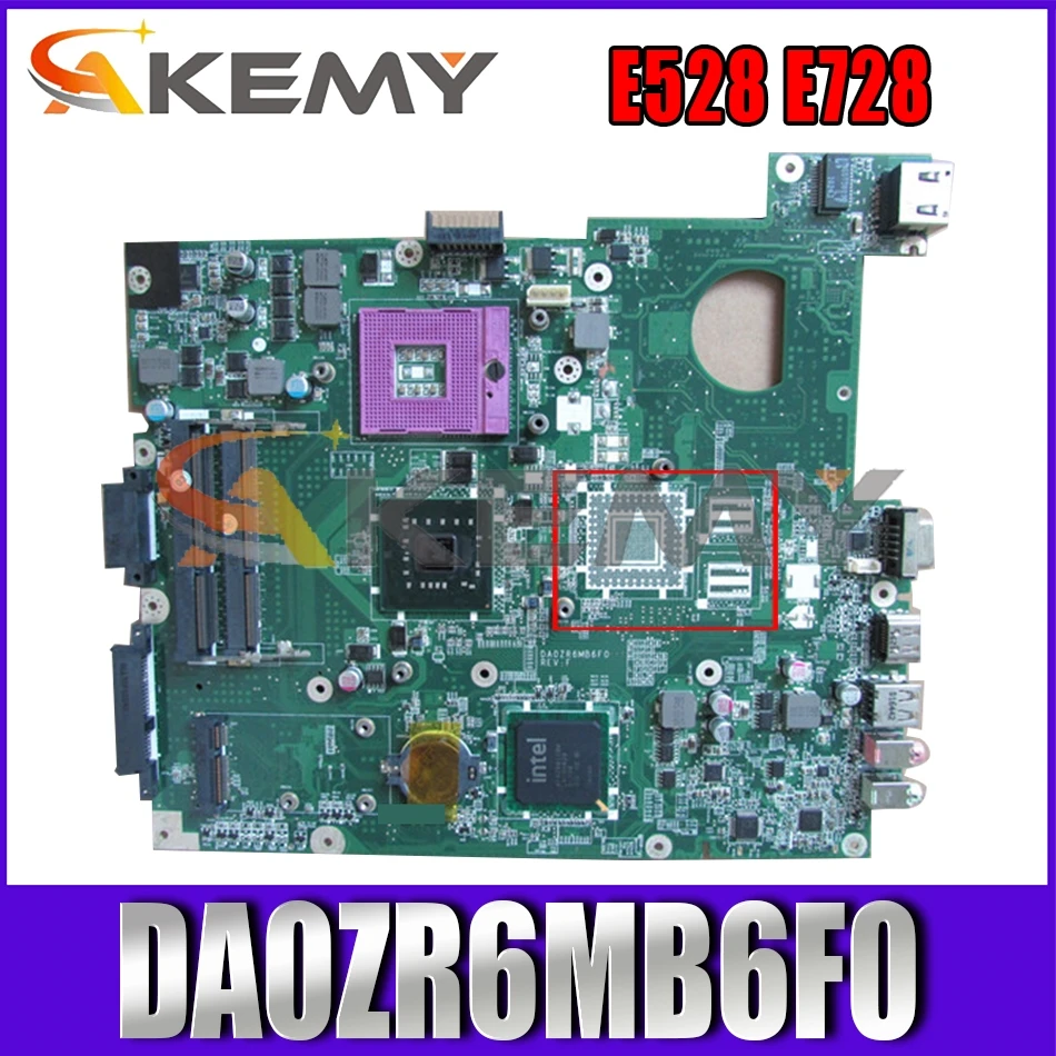 

AKEMY Laptop Motherboard For EMACHINES E528 E728 Mainboard DA0ZR6MB6F0 DA0ZR6MB6G0 MB.NC706.002 GL40 DDR2