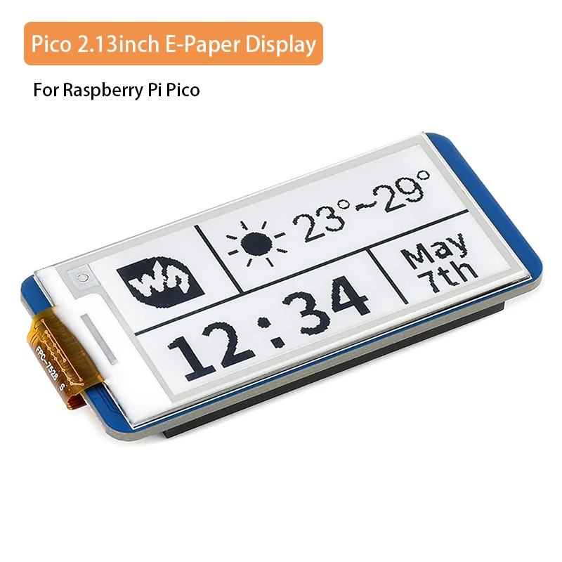 Raspberry Pi Pico 2 13 дюйма E-Paper E-Ink модуль дисплея x 12 пикселя экран SPI интерфейс ЖК для