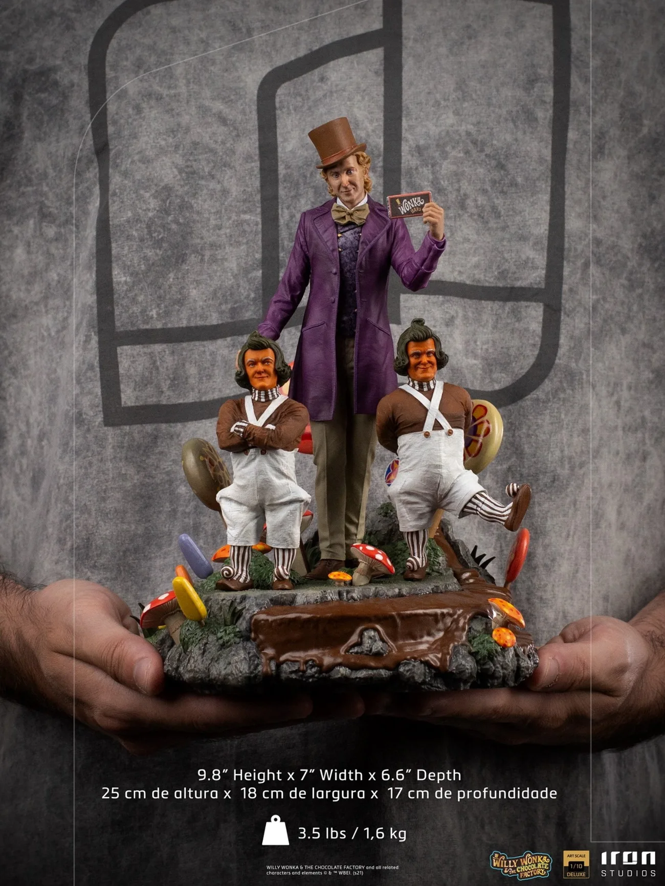 

FT In Short Iron Studios WONKA39721-10 1/10WillyWonka Finished Adult Sets for Collection Gifts