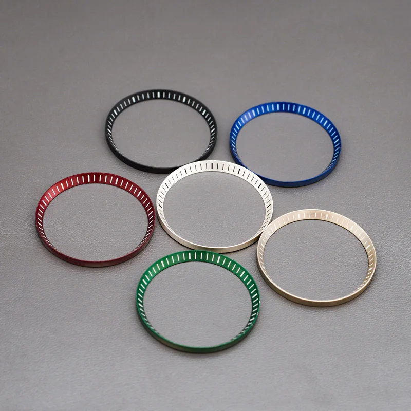 31.4*28mm Mod Watch Chapter Ring Brass For SKX6105 6309 SKX007  SRPD53 NH35 NH36 Movement Watch Case Repair Tool Parts