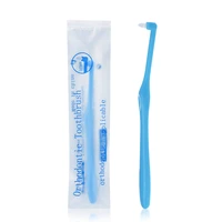 hot 1pcs orthodontic toothbrush small head soft hair correction teeth braces dental floss oral hygiene tooth care