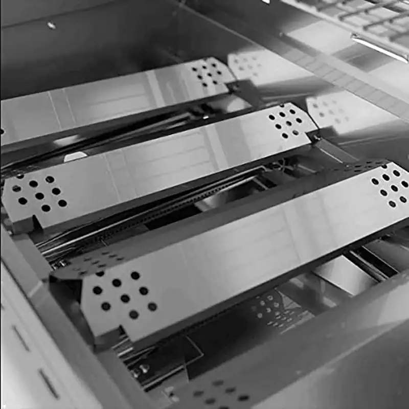 

Exquisite Stainless Steel Heat Shield Tent of 4 Plates Expert for Nexgrill 720-0830H, 720-0864, 720-0864M Gas Grill Burner Cover