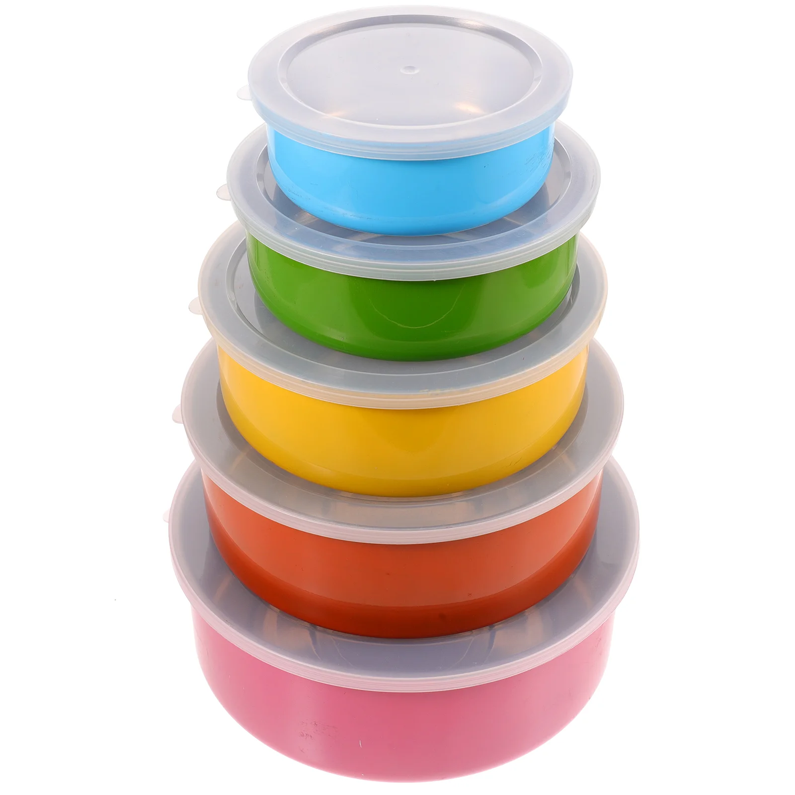 

5Pcs Sealing Decorative Serving Reusable Mixing Bowls Mixing Bowls With Lids Set for Storage Serving Storage
