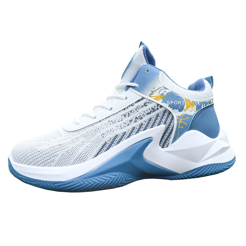 Мужские баскетбольные туфли дышащая сетчатая Спортивная повседневная обувь