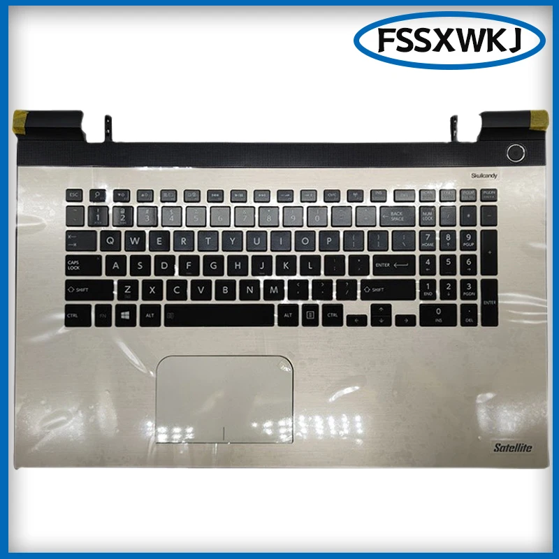 Новая подставка для ноутбука с клавиатурой US верхняя крышка корпуса Toshiba Satellite L70-C