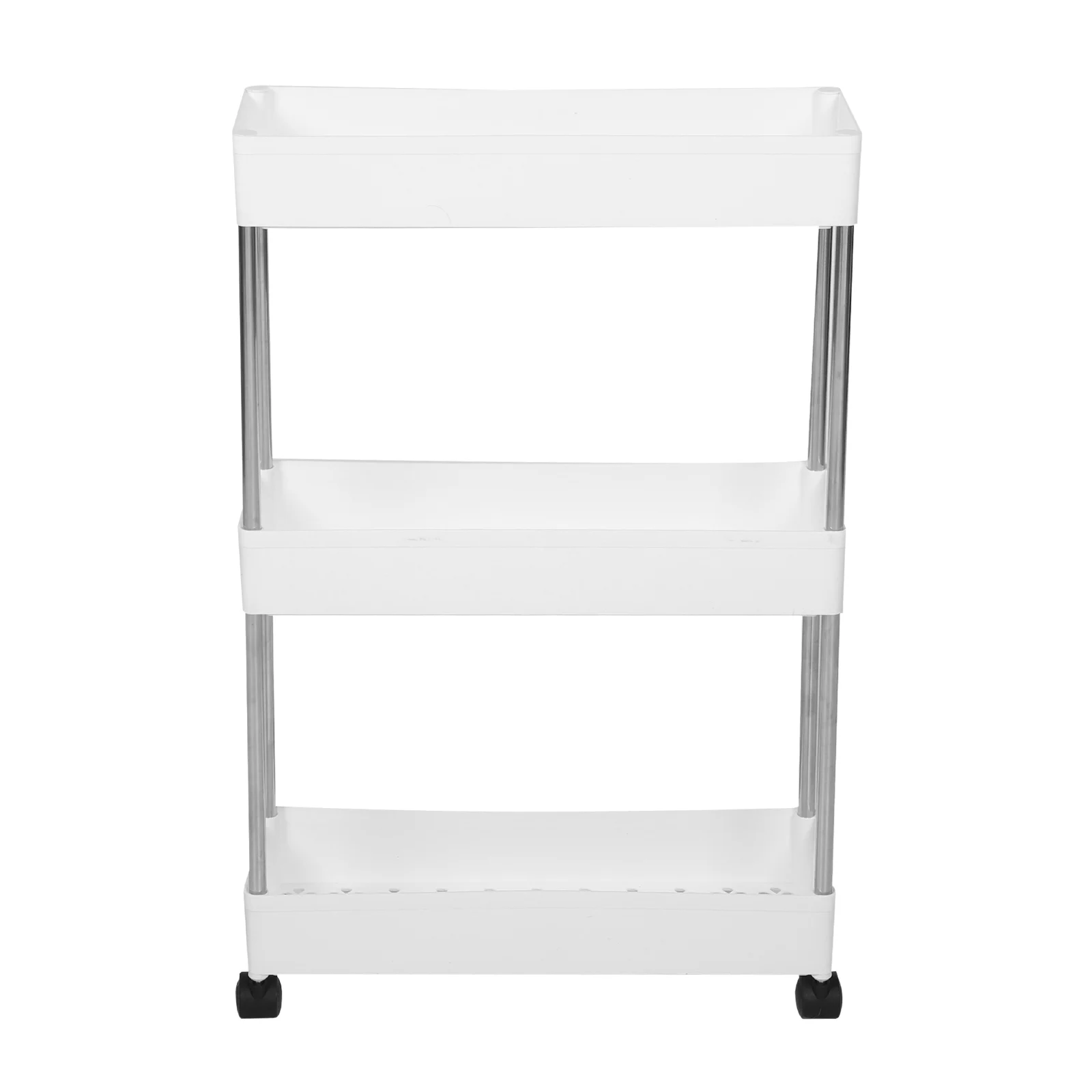

Floor Trolley Home Movable Stand Kitchen Storage Rack Multi-layer Holder Drawers Plastic