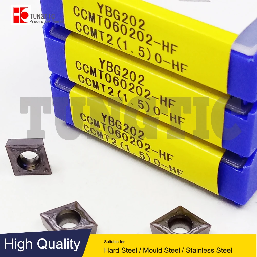 

TUNGTIC CCMT060202-HF Millling Insets Carbide Cutter For CNC CCMT 060202-HF