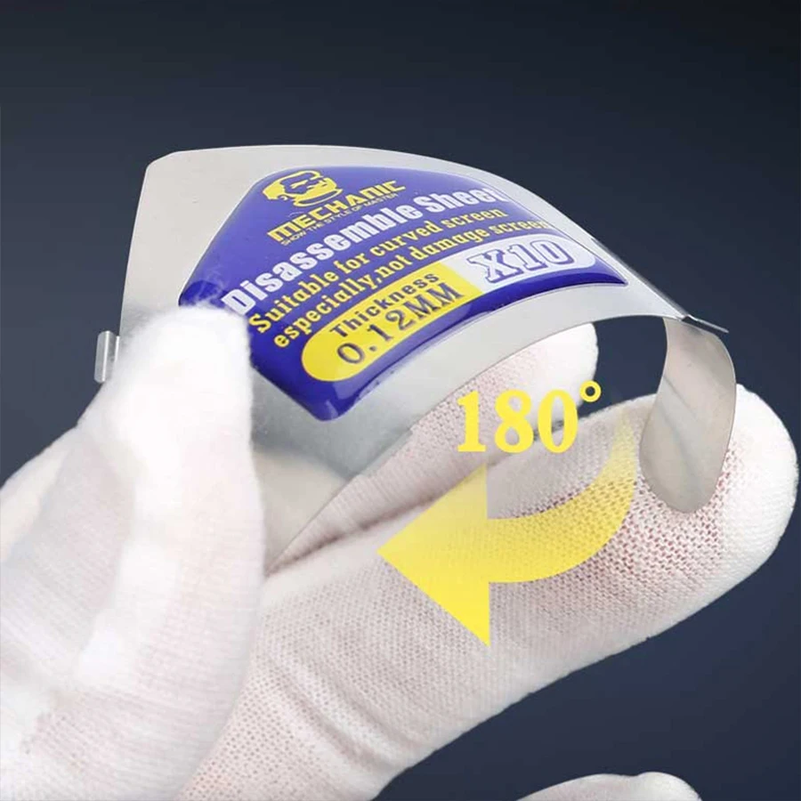 

Съемный лист MECHANIC X10 3D, изгиб на 180 °, несколько углов, разборка, изогнутая поверхность экрана, отдельные инструменты для ремонта телефонов