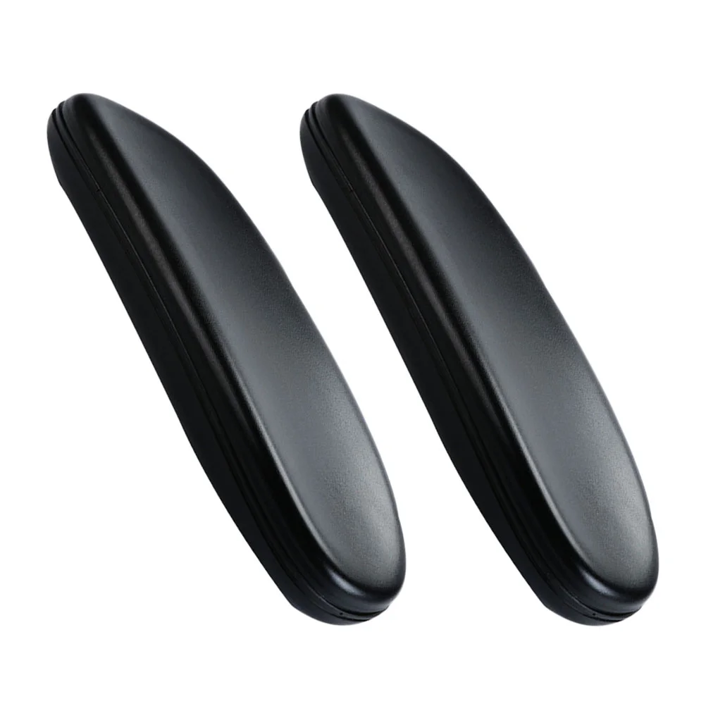 

2pcs Office Chair Armrest Universal PU Leather Replacement Chair Arm Pads (Black)