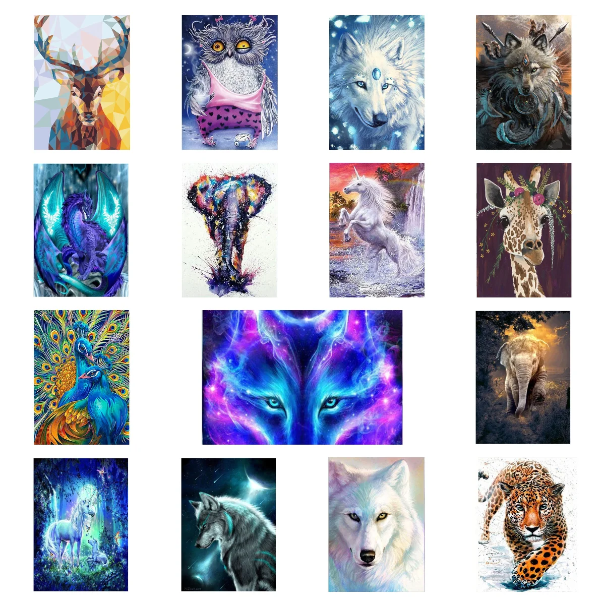 

5D Diamond Painting DIY Cartoon Animal Pattern Full Diamond Handmade Round Diamond Embroidery Mosaic Home Decoration Gift