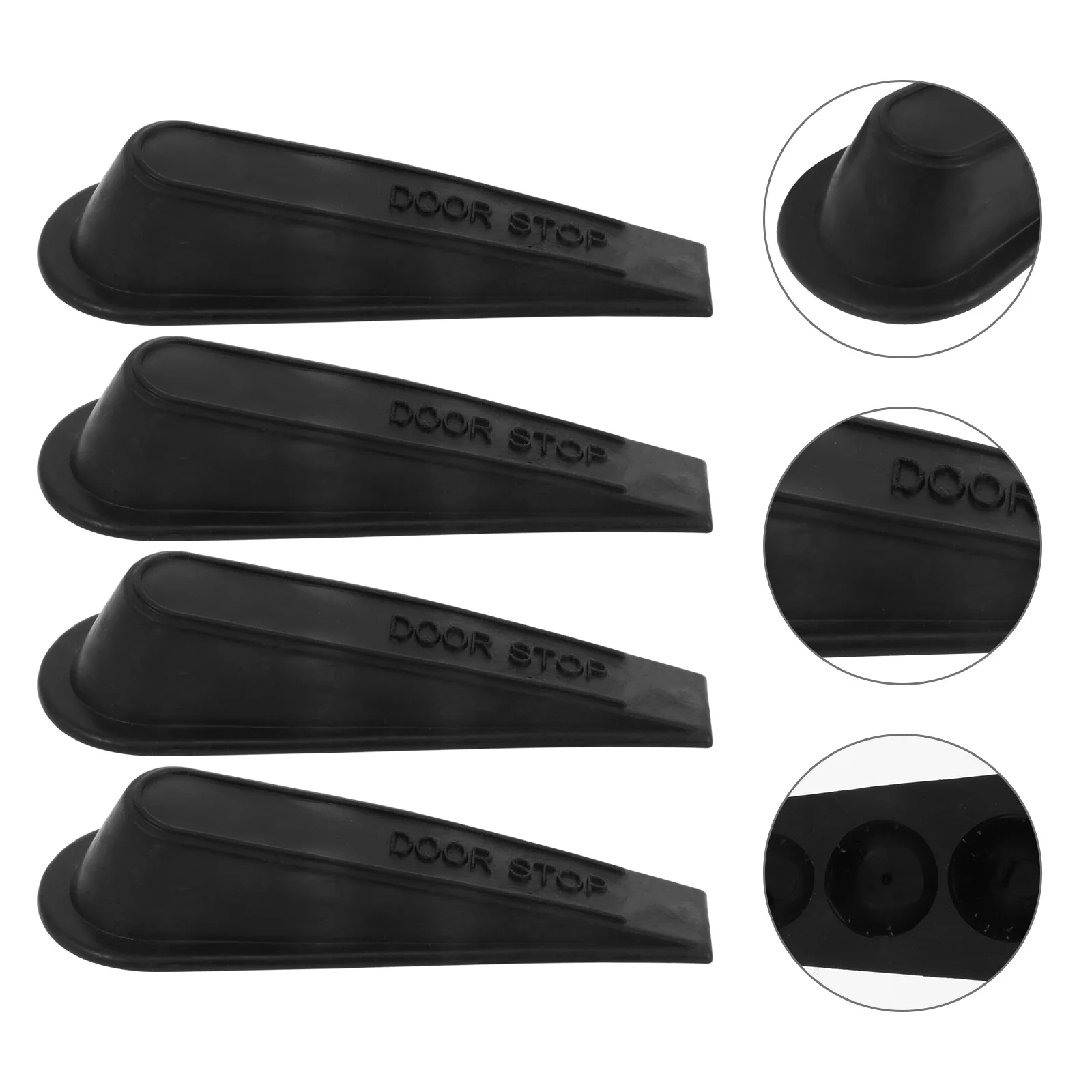 

Door Stopper Wedge Stop Heavy Homespring Black Cabinet Floor Rubber Room Guard Draft Adjustable Sliding Duty Windproof