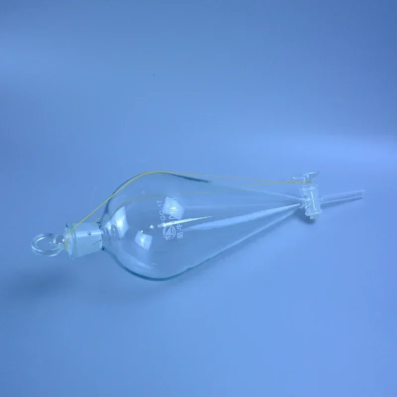 Делительная воронка грушевидной формы 1000 мл стеклянная грушевидная делительная