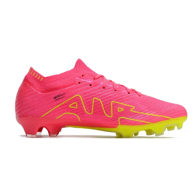 

Mens FG SG TF soccer shoes mens Turf Cleats Outdoor Trainers Spikes Leather Football boots Red Yellow White Black