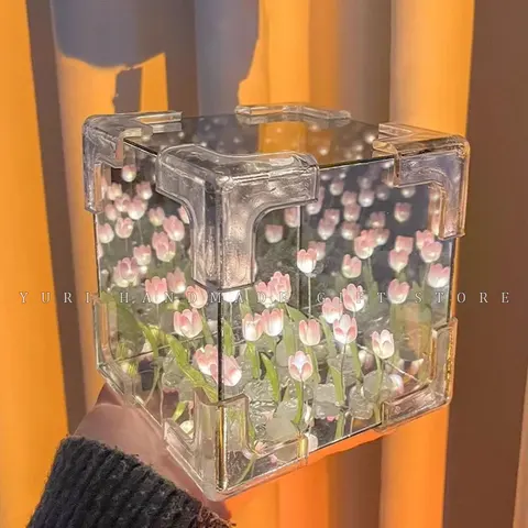 Набор из 20 предметов, стеклянный кубик-тюльпан