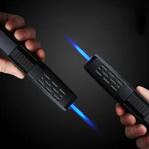 new torch gun lighter jet gas inflatable windproof metal cigarette cigar lighter 2022 honest butane kitchen bbq igniter gadgets free global shipping