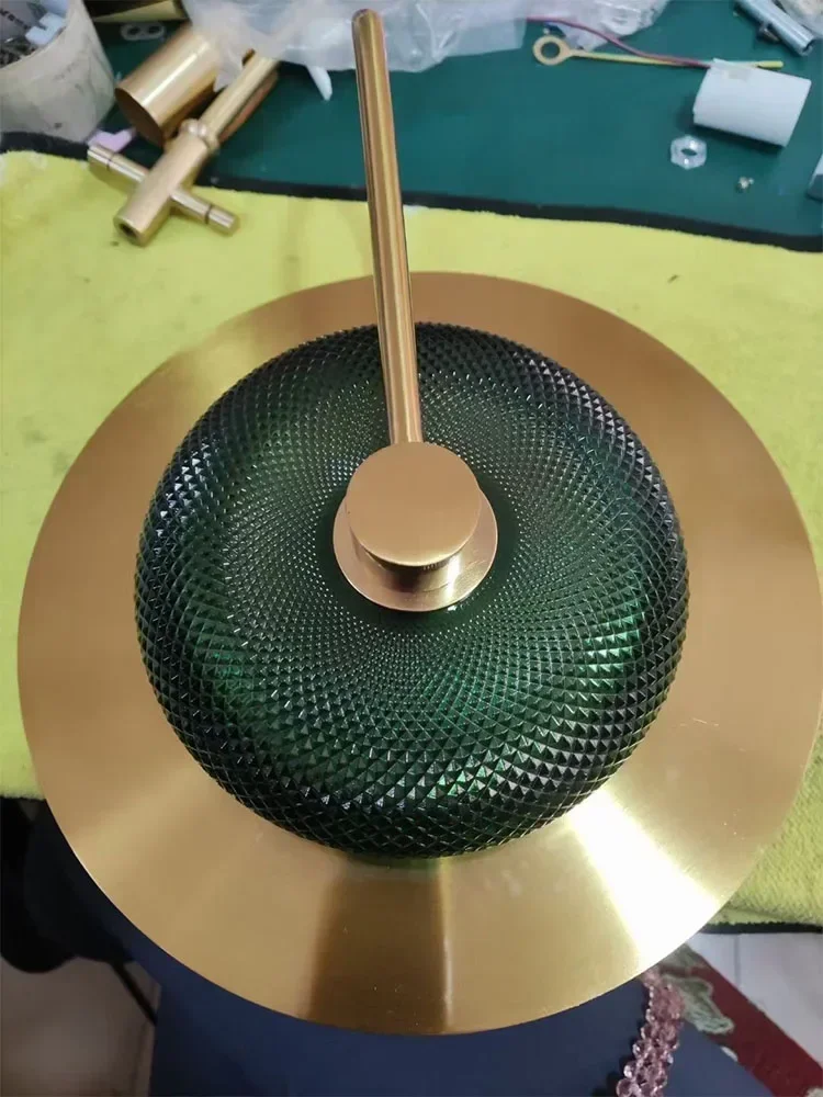 Японский новый желтый мраморный стол светодиодный потолочный светильник Wabi Sabi