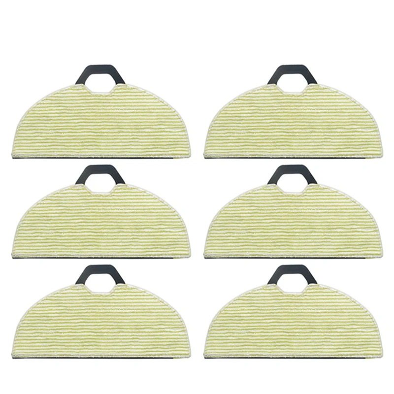 

6Pcs For Shark RV2001WD Robot Vacuum Cleaner Microfiber Mop Cloth Cleaning Cloth Replacement Use Quality Parts