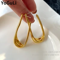 s925 needle trendy jewelry simply earrings popular design hot selling exaggerated drop earrings for women party gifts