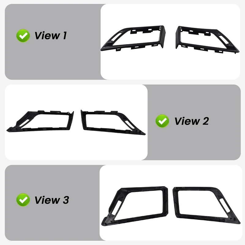 1Pair Front AC Vent Air Outlet Frame Trim Cover 64229258362 64229258363 For BMW E84 X1 2010-2015