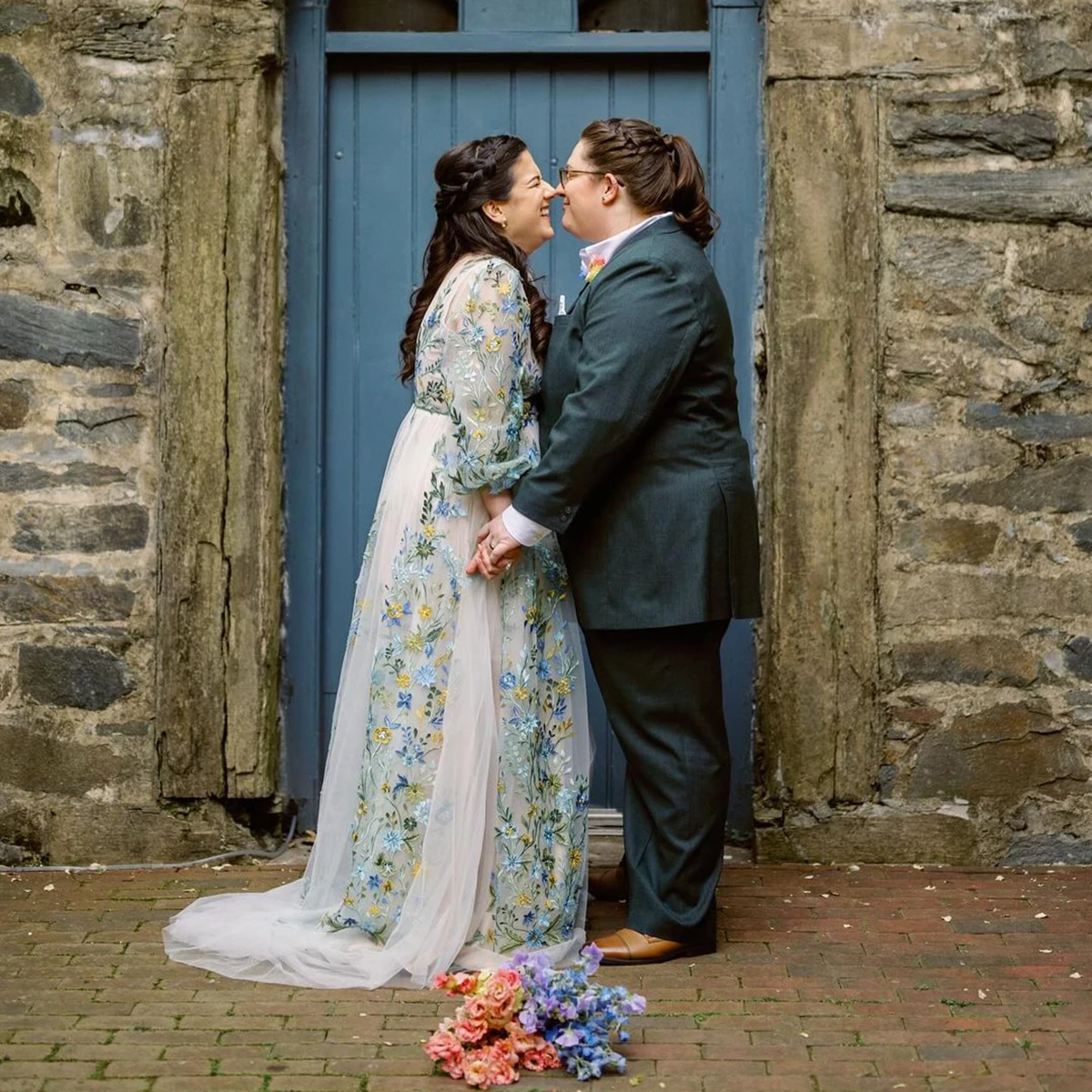 Свадебное платье с длинными рукавами епископа по индивидуальному заказу