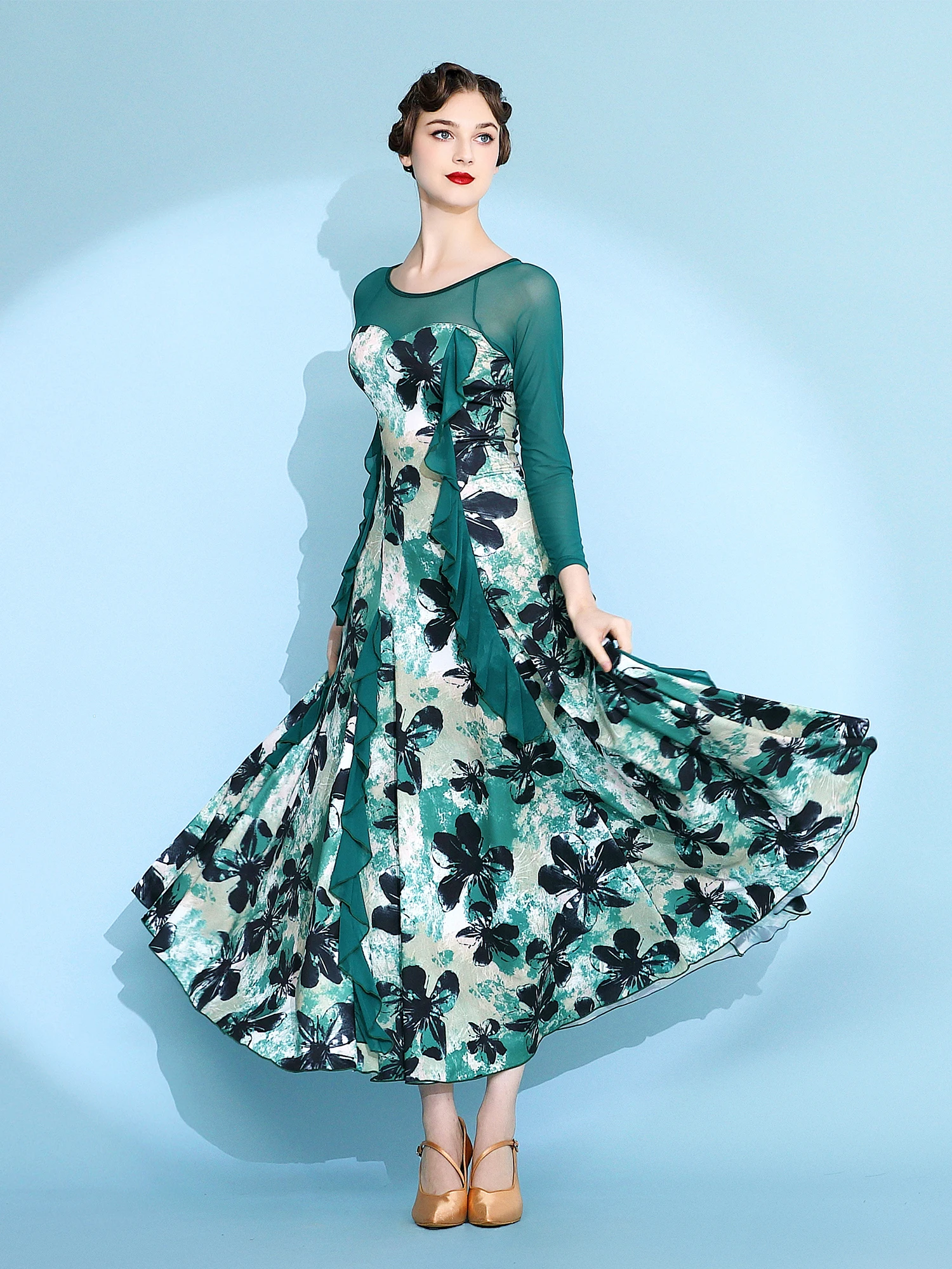 Новинка, платье для бальных танцев yilследуier S9082 Новинка, платье для бальных танцев yilследуier S9082