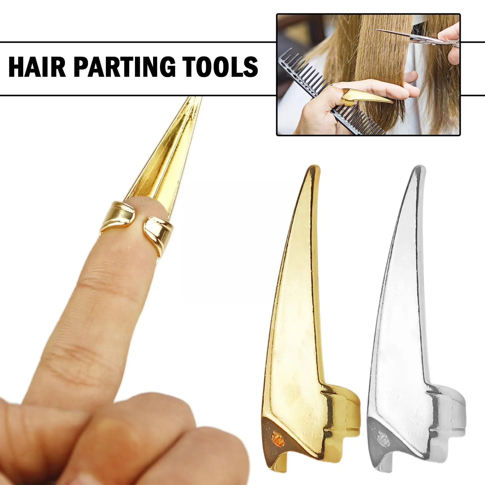 

New Hair Layered Special Nail Plate Hair Distributor Tools Hairdressing Personality Braided Decoration Distributor Ring Rin Y1M3