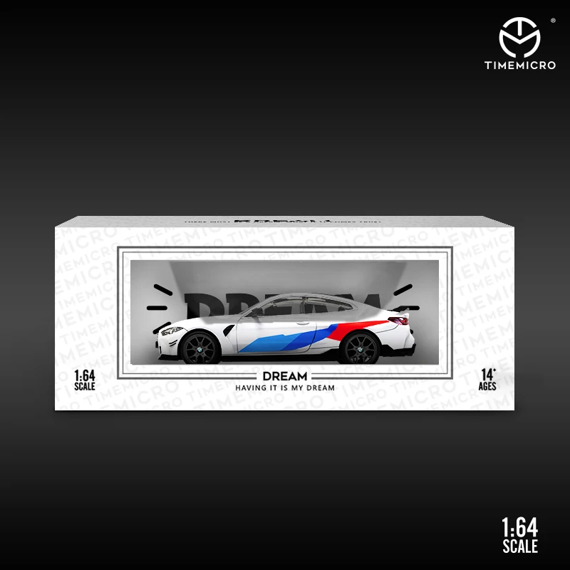 Модель спортивного автомобиля Time Micro 1/64 M4 модель из сплава Коллекционная для