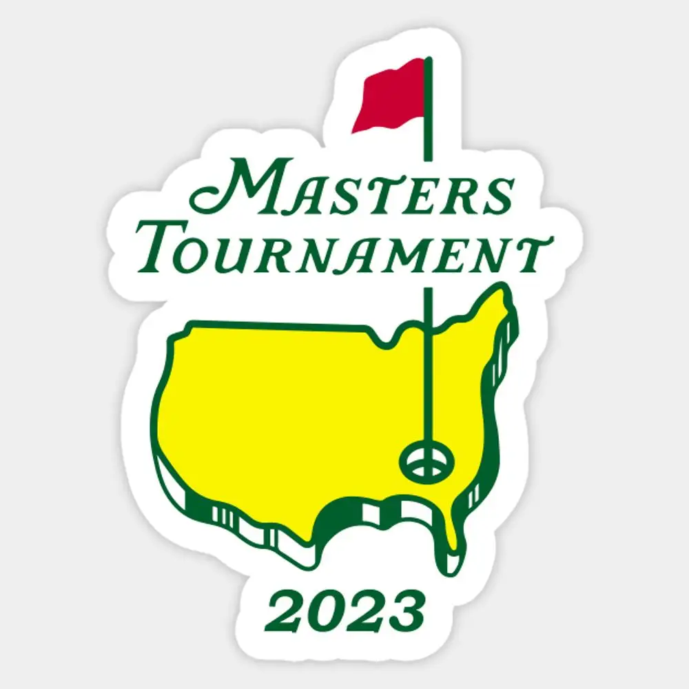 

Masters Golf Tournament 2023 Sticker for Laptop Car Cartoon Art Fashionable Suitcase