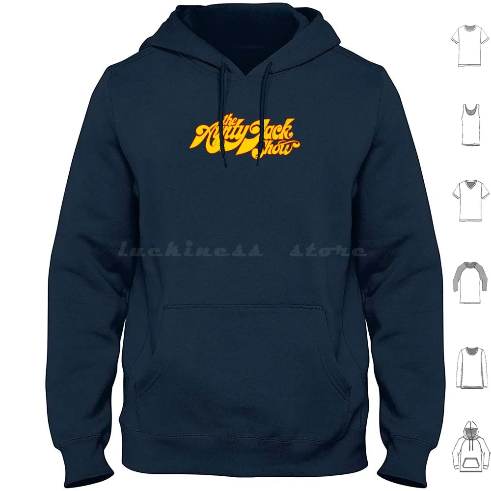 

The Aunty Jack Show-Distressed Look Hoodie cotton Long Sleeve Comedy Australia Australian Norman Gunston Garry Tribute Tv